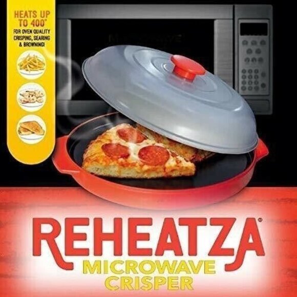 Reheatza Microwave Crisper - Non-Stick Ceramic As Seen on TV, New in Box - Picture 3 of 5